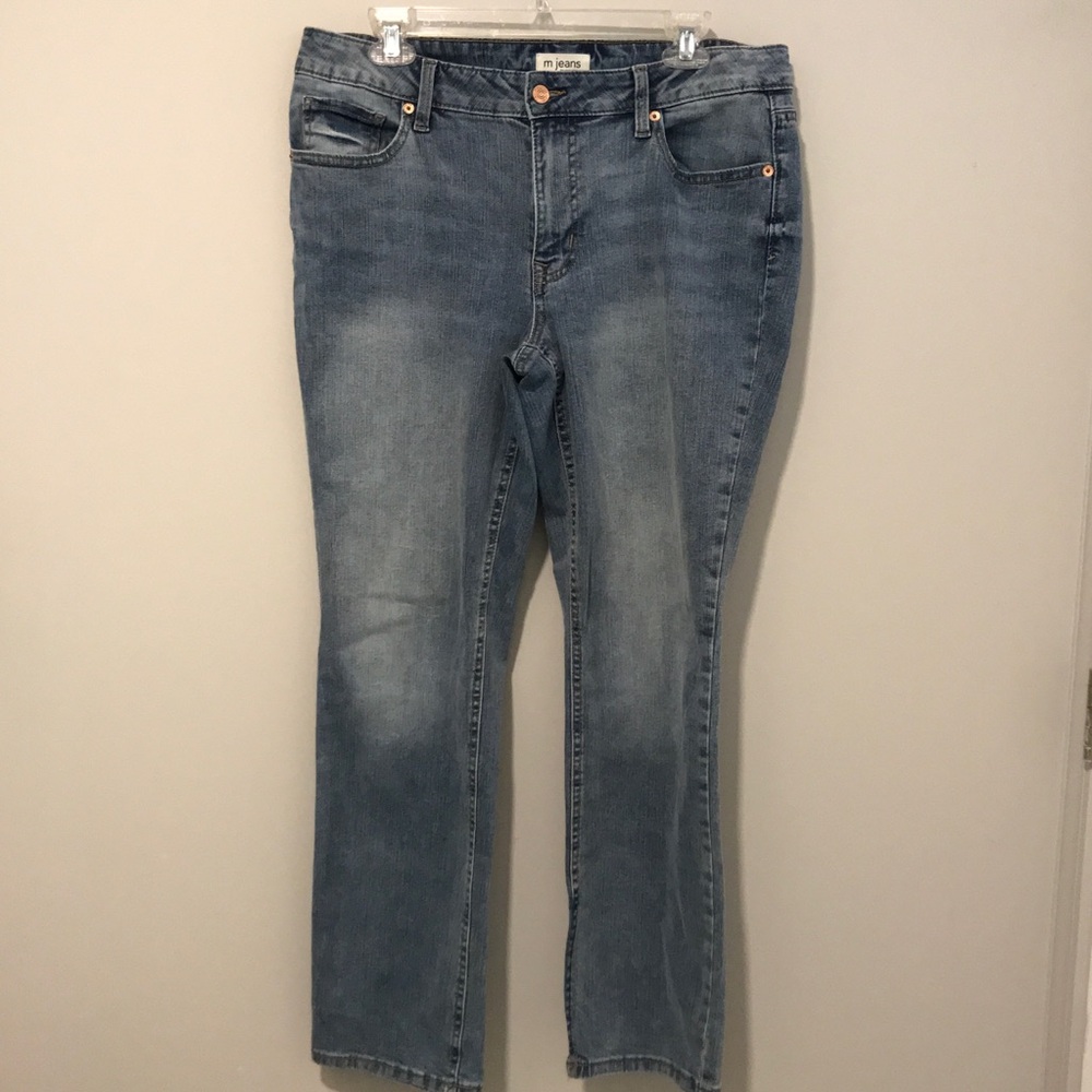 M jeans by Maurice Mid Rise Slim Straight Jean